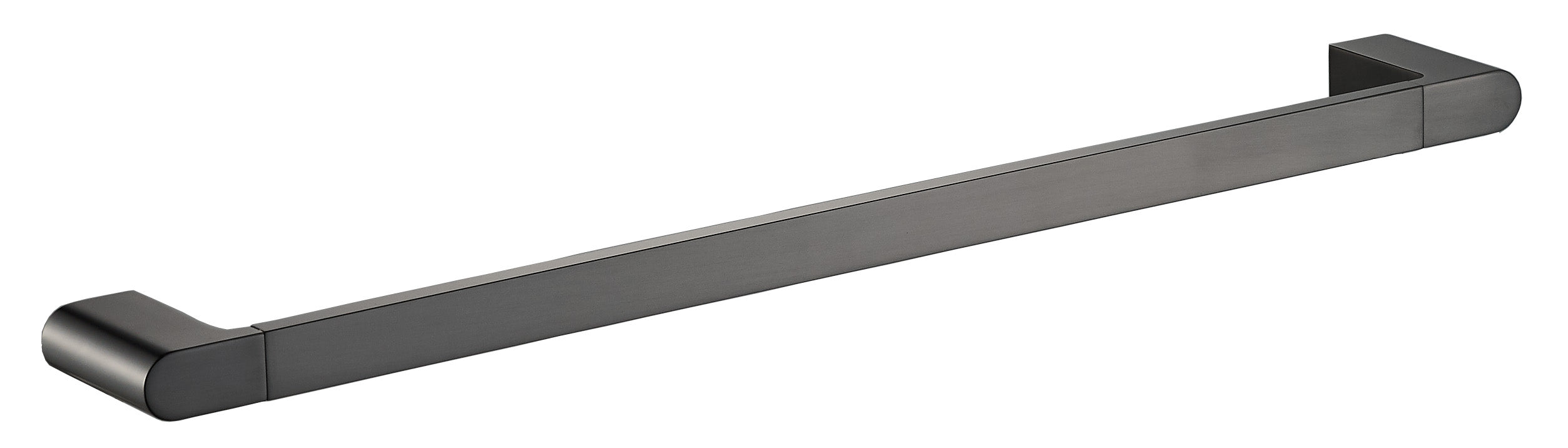 Hot Sale! 600 mm Flores Single Brushed Gun Metal Finish Towel Rail for Bathroom