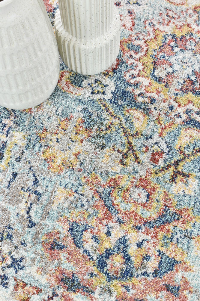 Hot! Navy Cream Morocco 0410A Rug