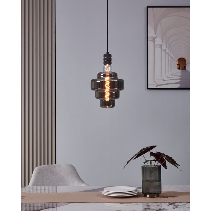 Special Offer! 4W E27 LED Globe with 150mm Diameter and Black Vapourised Finish