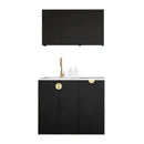 Hot Deal! Marlo Black Laundry Set 1715x600x2100 (Style A)
