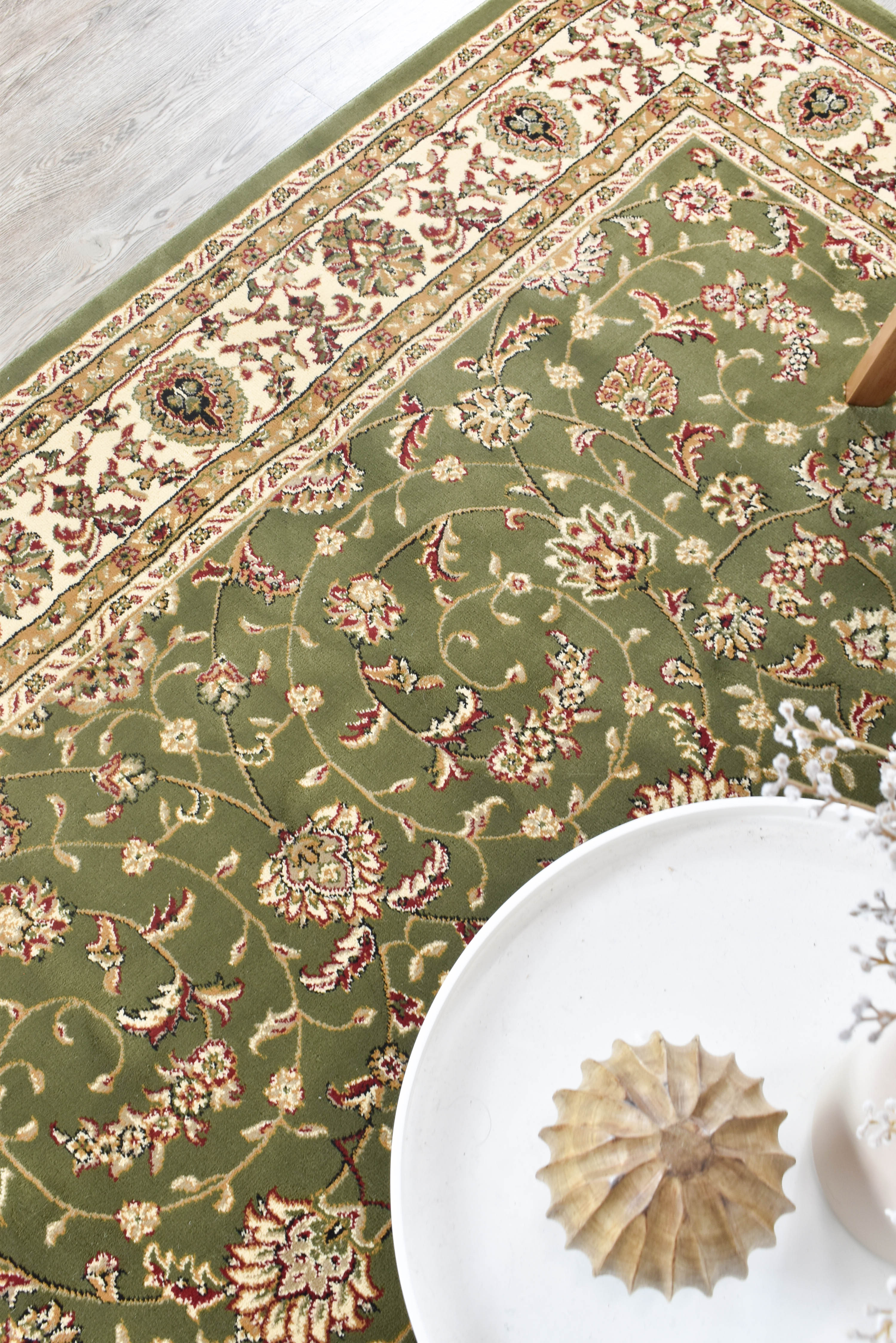 Exclusive Sale! Granada 79 Green Turkish Power - Loomed Rugs for Classical Decor