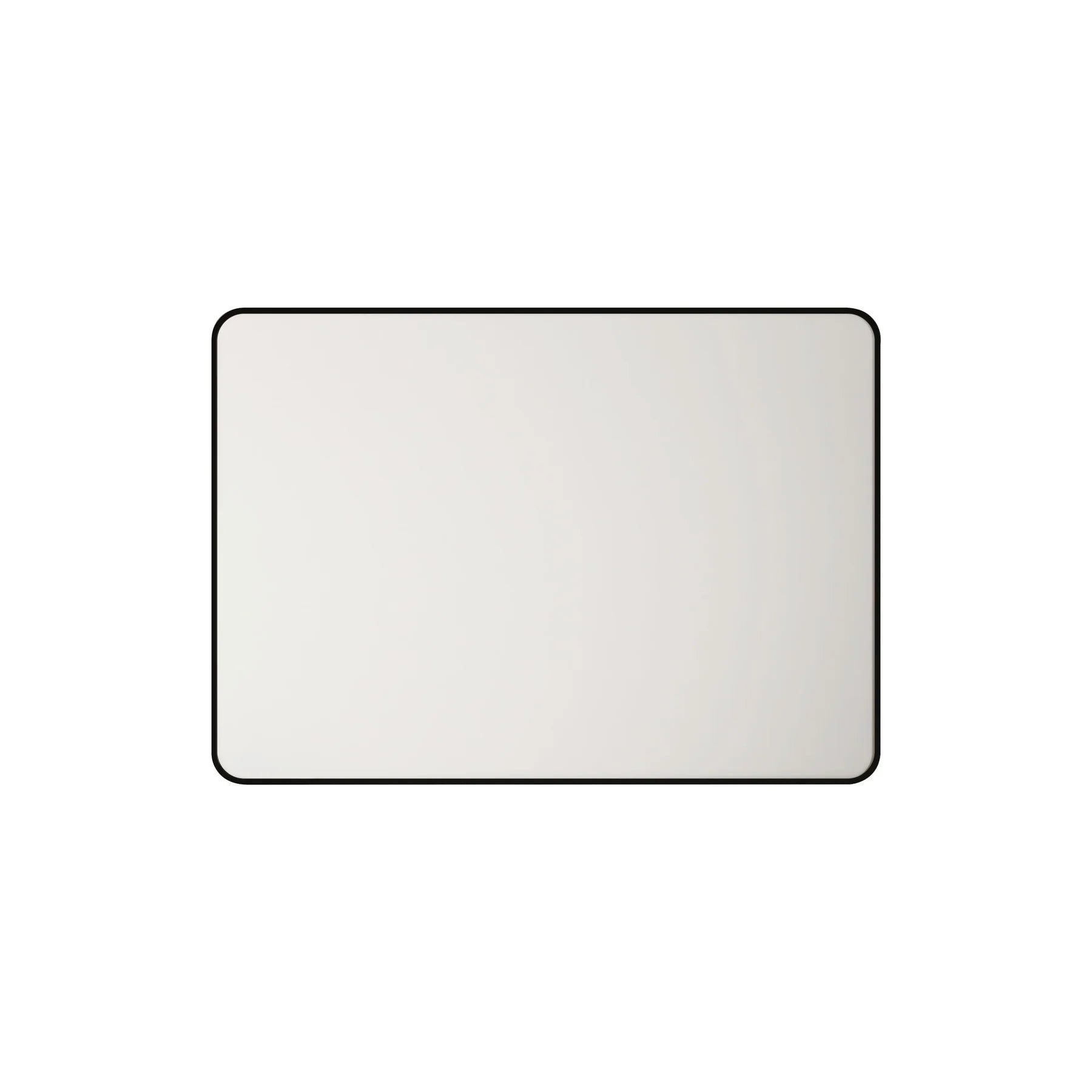 900x750mm Matte Black Aluminum Framed Contemporary Rectangular Mirror