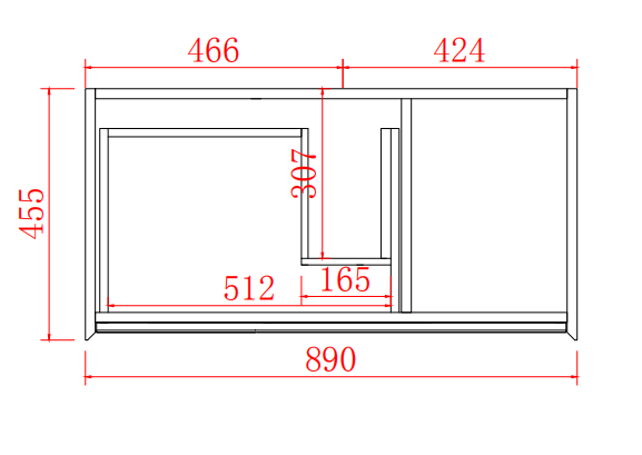 PETRA 900mm Wall - Hung PVC Vanity: Stylish Bathroom Upgrade