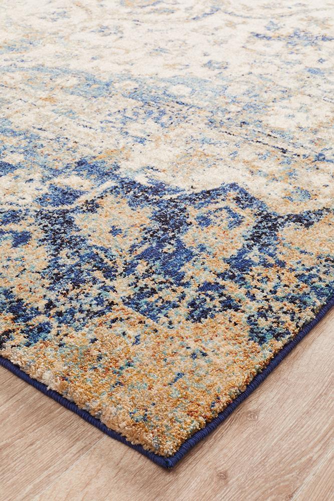 Anastasia Transitional 252 Blue Rug with Soft Abrash Effect