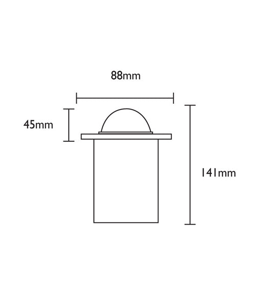 Hot Deal! MR16 Inground Up Lights with Small Faceplate & Eyelid, IP67 (73mm Cutout)