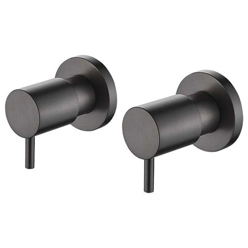 Hot Sale! Luxury Brushed Gun Metal Wall Top Assemblies for Modern Rooms