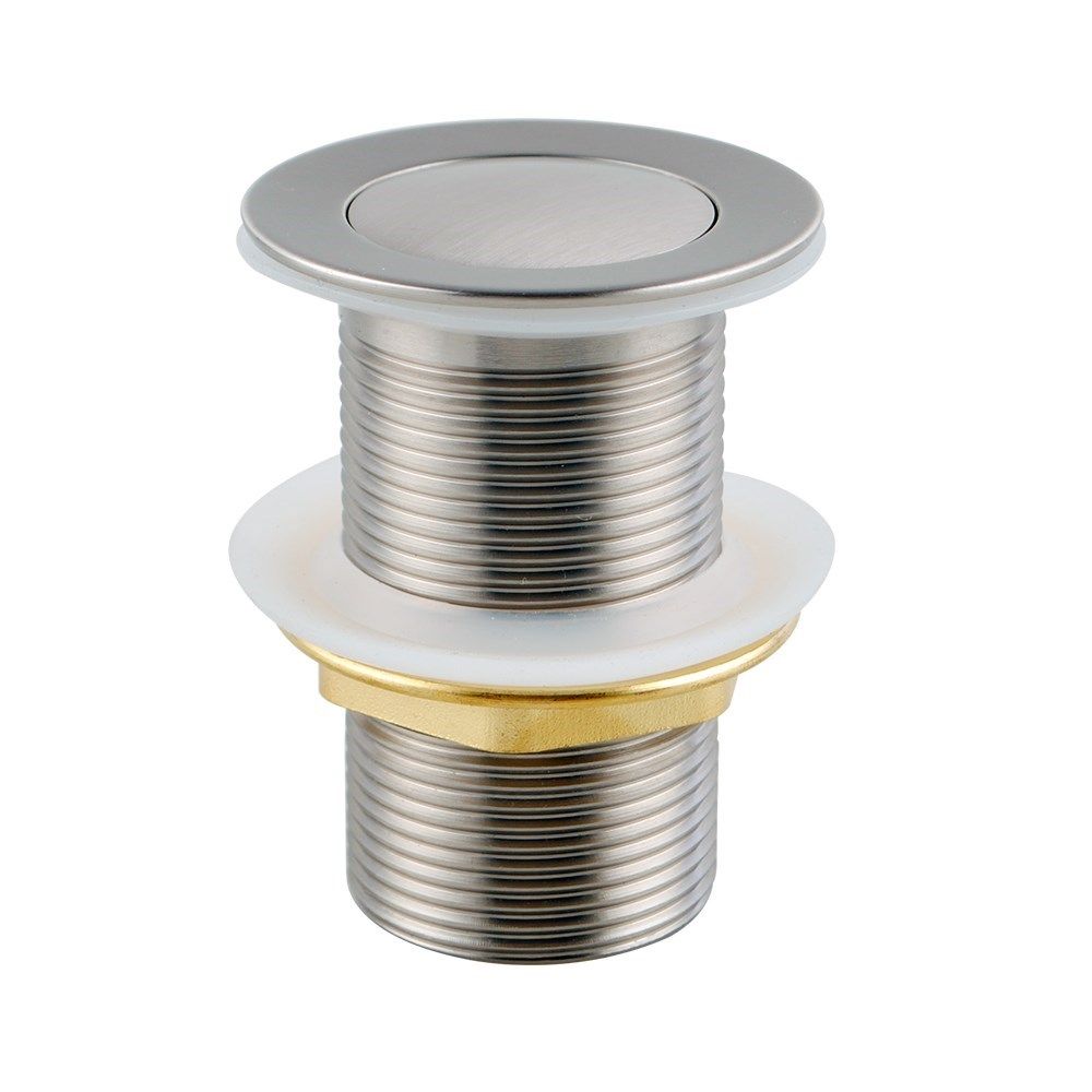 Get 32/40mm Chrome Brushed Nickel Brass Basin Pop - Up Waste, No Overflow!