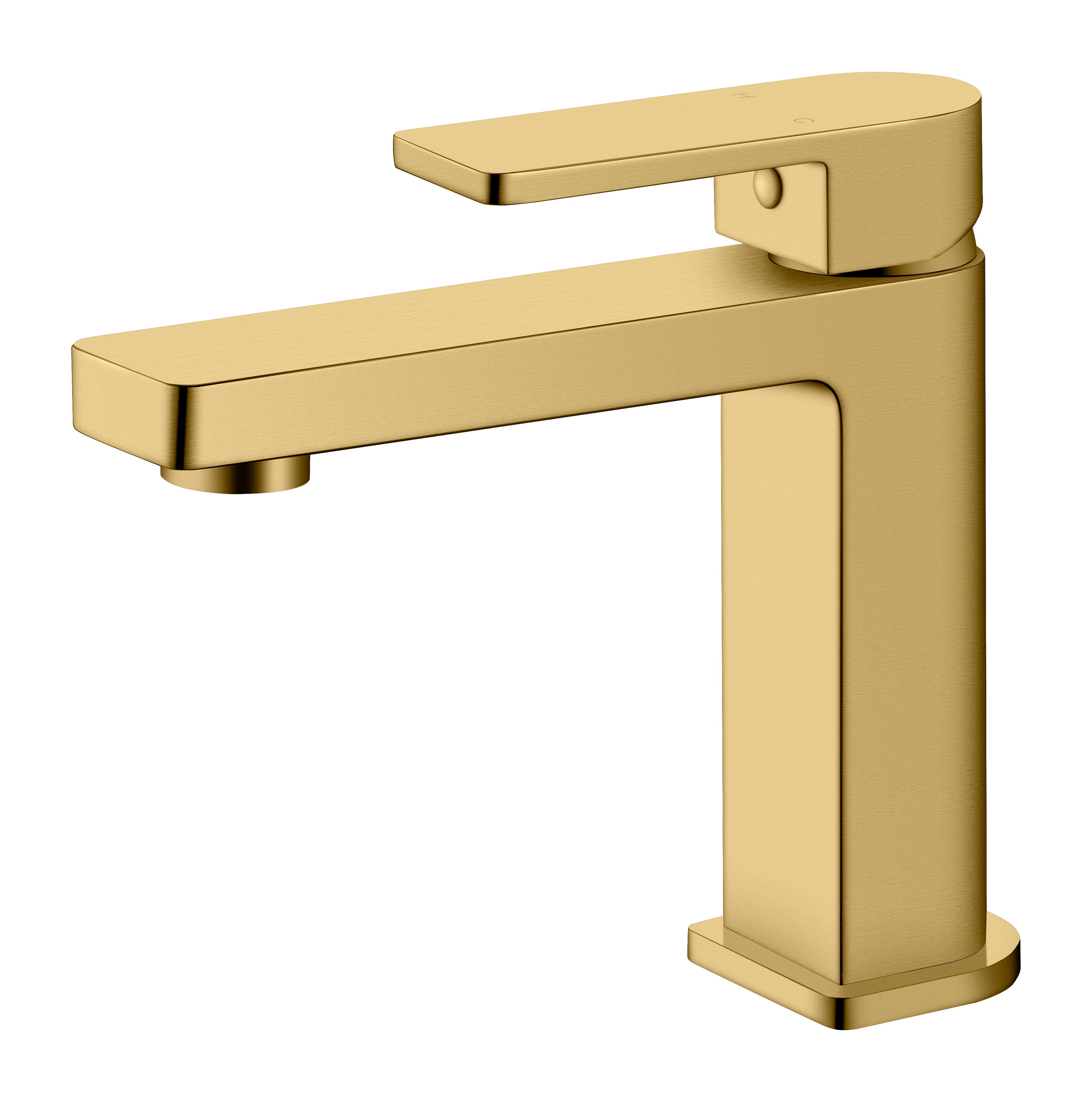 Hot Sale! Brushed Gold Flores Basin Mixer for Bathroom