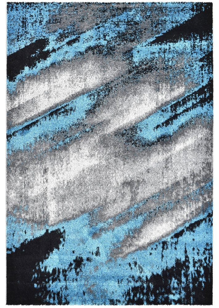 Hot Sale! Novus 98A Grey Turquoise Machine - Woven Polypropylene Rug for Home Decor
