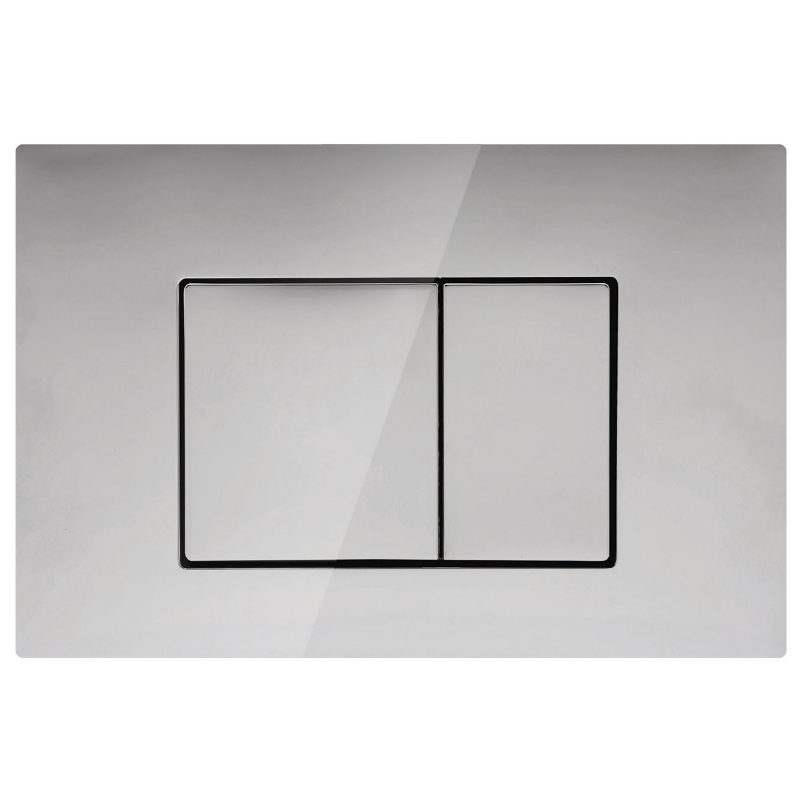 Hot Sale! Mercio R&T Chrome Square Toilet Flush Plate for Modern Bathrooms