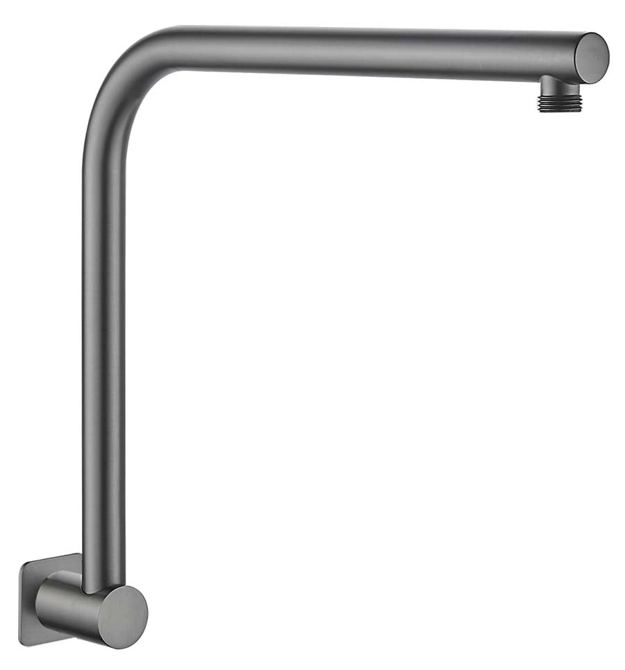 Hot Sale! Sleek Brushed Gun Metal Limpid Shower Arm for a Refreshing Bathroom Upgrade