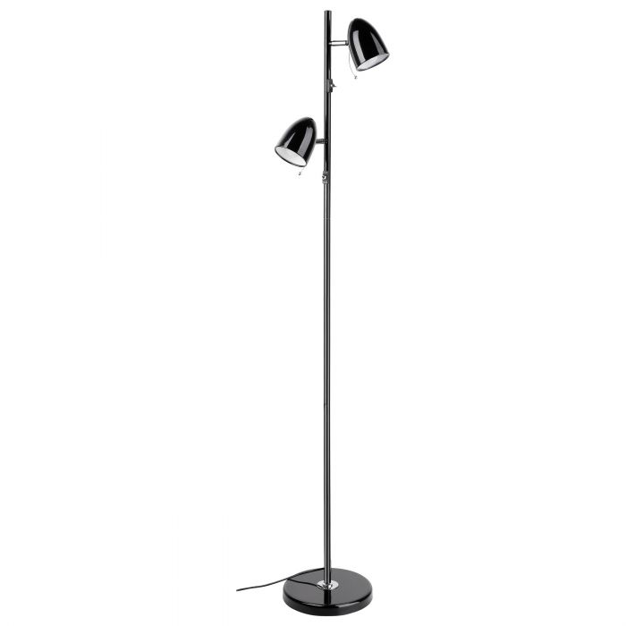 Hot Deal! Steel Black Floor Light Lara 2