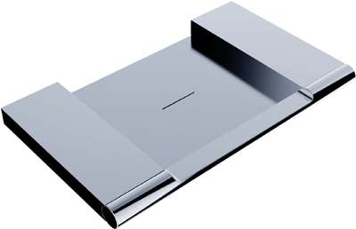 Chrome Geo Soap Dish - Clearance Sale