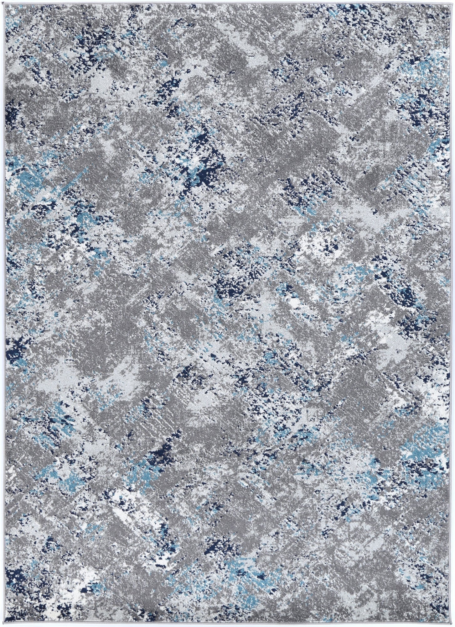Trendy Grey Blue Ligures Rug - A Great Addition