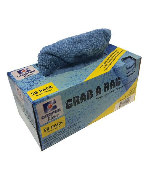 50-Piece Multipurpose Microfiber Rags for Automotive Cleaning, Easy to Grab