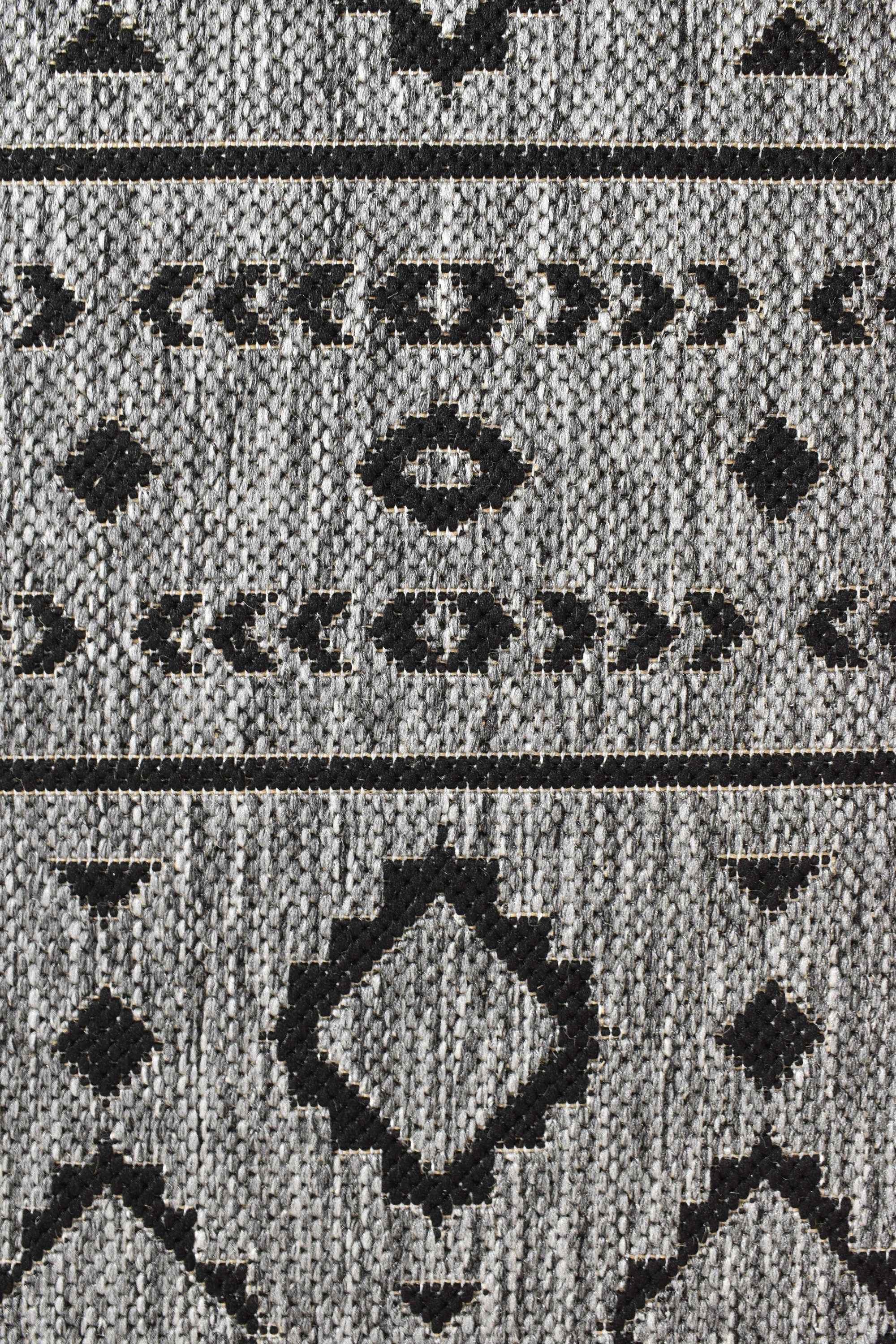 Affordable Alaska Runner Rug in Dark Grey for Indoor & Outdoor Use