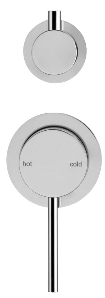 Chrome 2P Mica Shower Mixer with Diverter for a Modern Bathroom