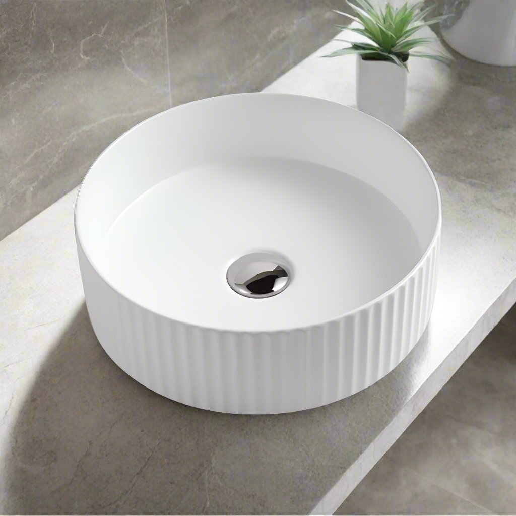 Hot Sale! White Ceramic Above Counter Round Basin (360mm & 400mm)