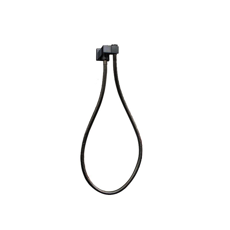 Esperia Square Shower Holder Wall Connector & 1.5m Hose in Gun Metal Grey