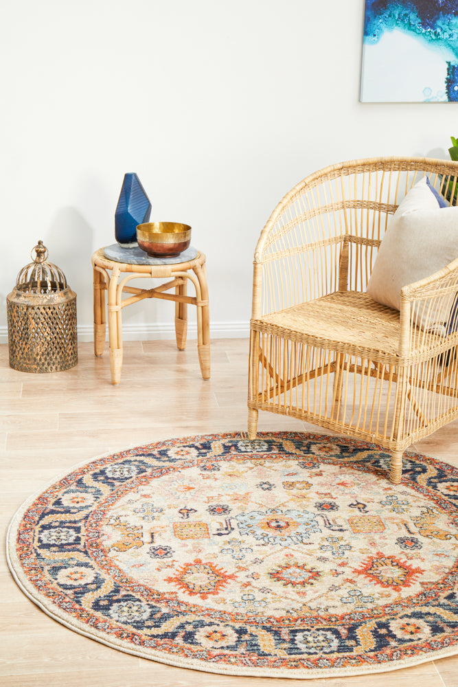 Durable Polypropylene Legacy 860 Round Dune Rug for High-Traffic Areas