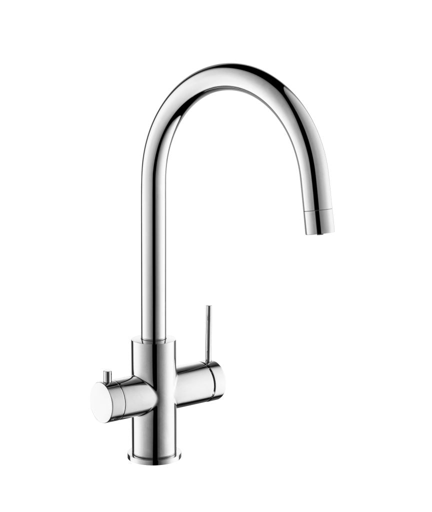 Chrome Mica 3-Way Water Filtering Sink Mixer for Kitchen Use