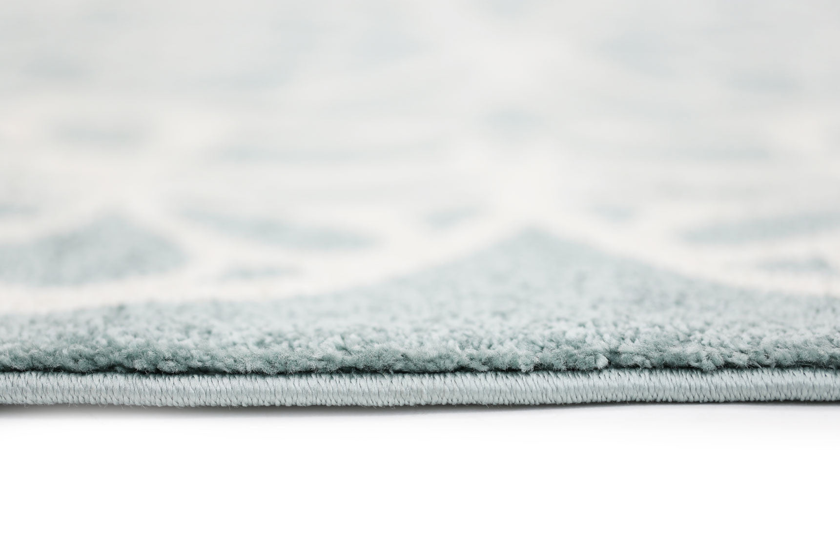Piccolo Aqua White Doily-style Kids Rugs - Soft, Washable & Ideal for Imaginative Play