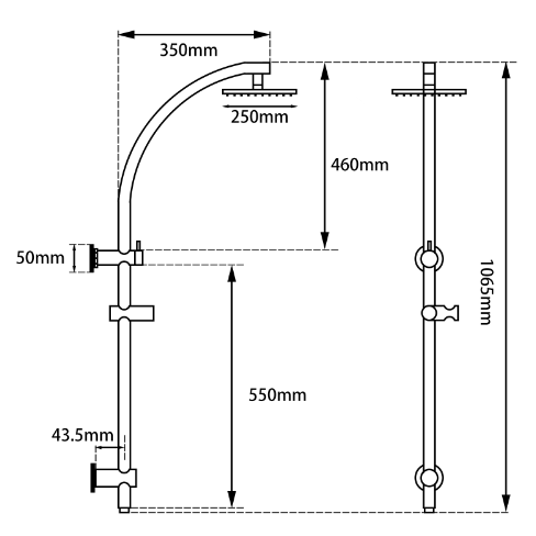 Hot Sale! 10-Inch Round Chrome Shower Station with Top Inlet for Bathroom Upgrade