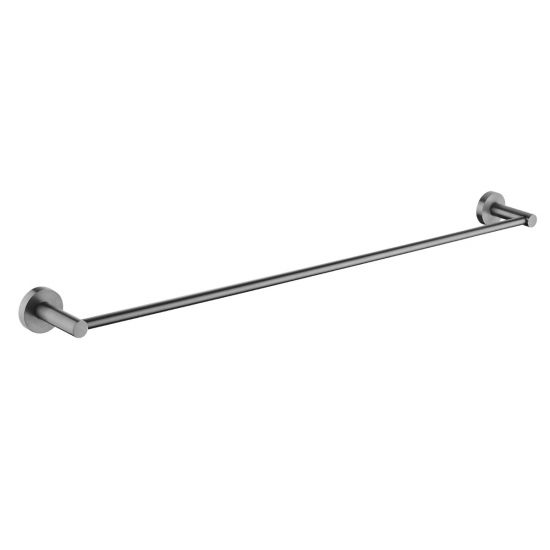 Single Gun Metal Grey Pentro Towel Rail - Durable & Stylish