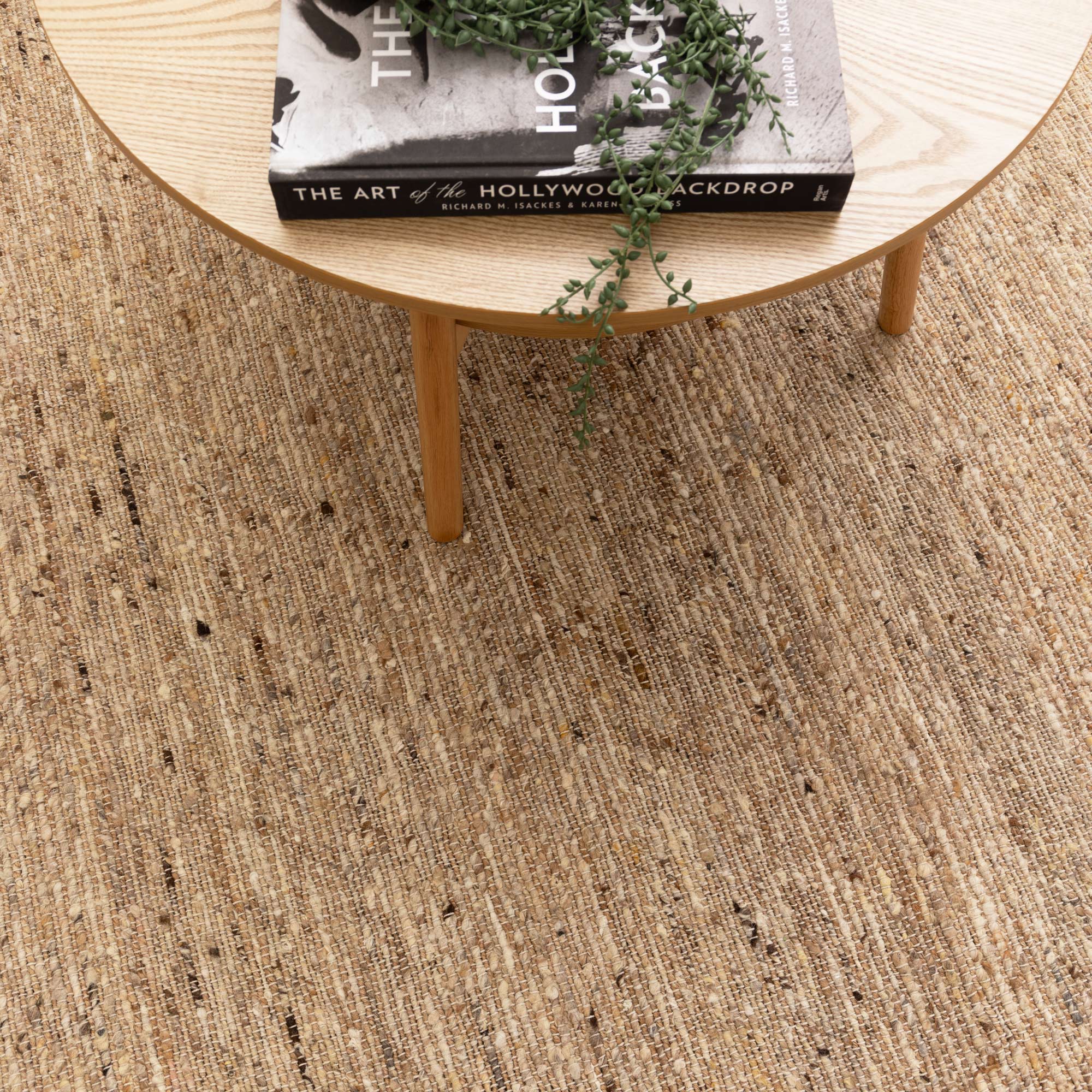Exquisite Mackay Hand - woven Camel Wool and Natural Jute Reversible Rug