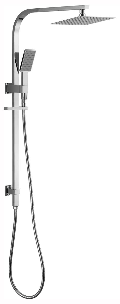 Eric Chrome Shower System with Adjustable Rail - Luxury at Affordable Price