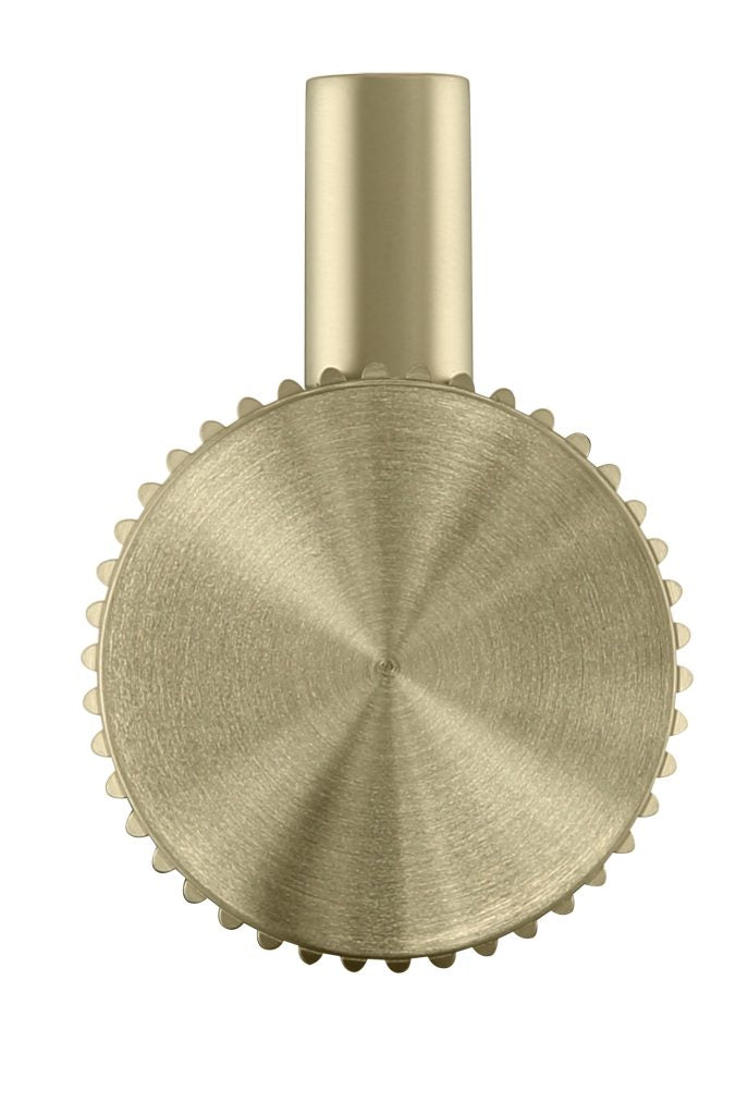 French Gold Mica Fluted Robe Hook for Elegant Bathroom Decor