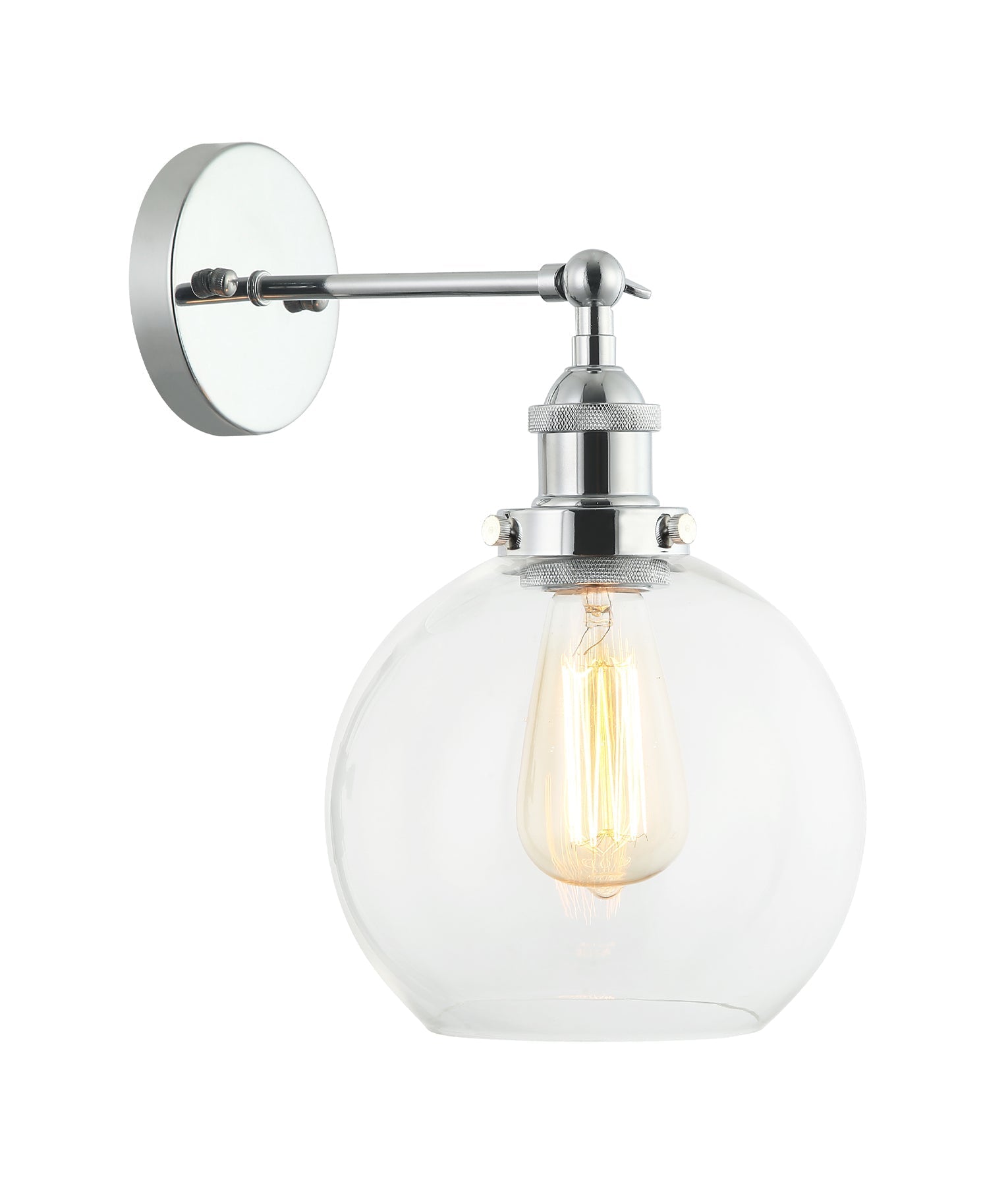 PESINI: Stylish Interior Swing Arm Wall Lights with Antique Brass/Chrome Highlight