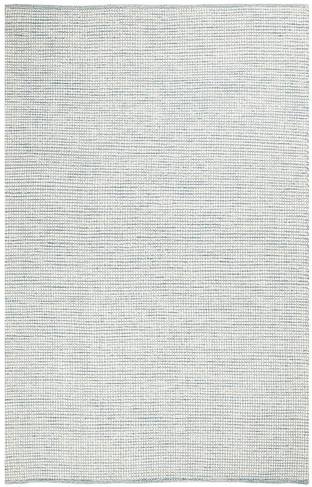Exquisite Turquoise Hand-Woven Loft Wool Rug for Contemporary Spaces