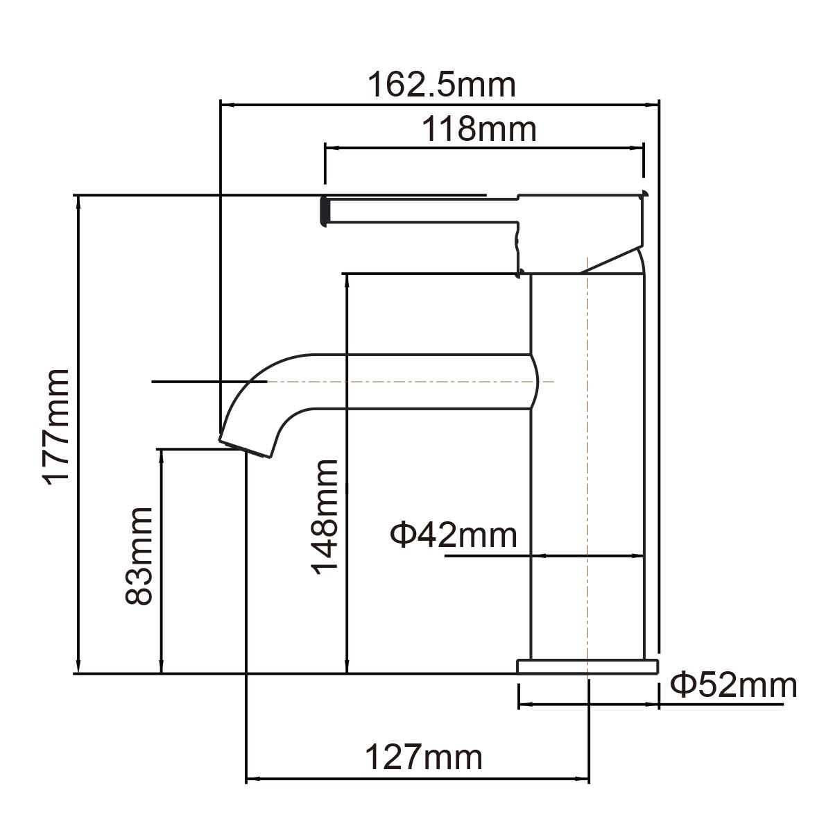 Get Your Bathroom Elegant! LUCID PIN Series Round Basin Mixer in Brushed Nickel