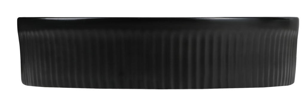 Black Aimee 410 x 100mm Sleek Bathroom Basin