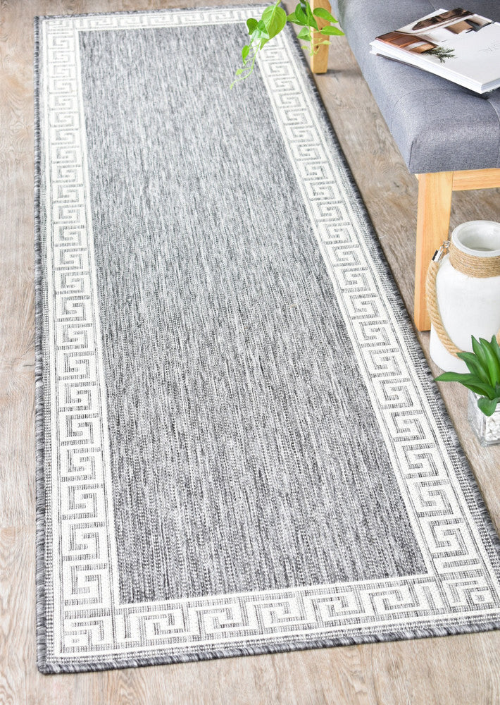 Alaska Light Grey Washable and Non - Slip Rug in Various Sizes