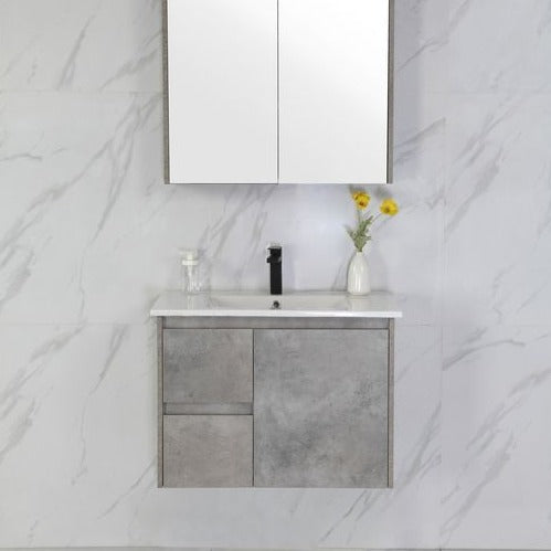 LOLA Grey Wall Hung Vanity - All Sizes Available