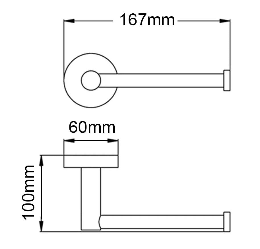 LUCID PIN Gun Metal Grey Toilet Paper Holder - Great Deal