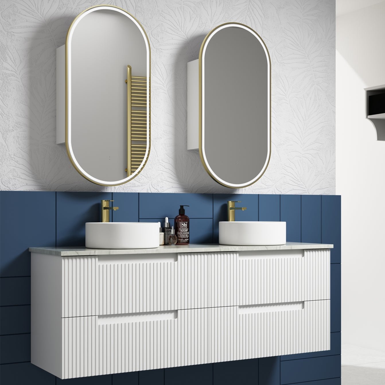 Matte White NEVA Wall - Hung Vanity Available in All Sizes