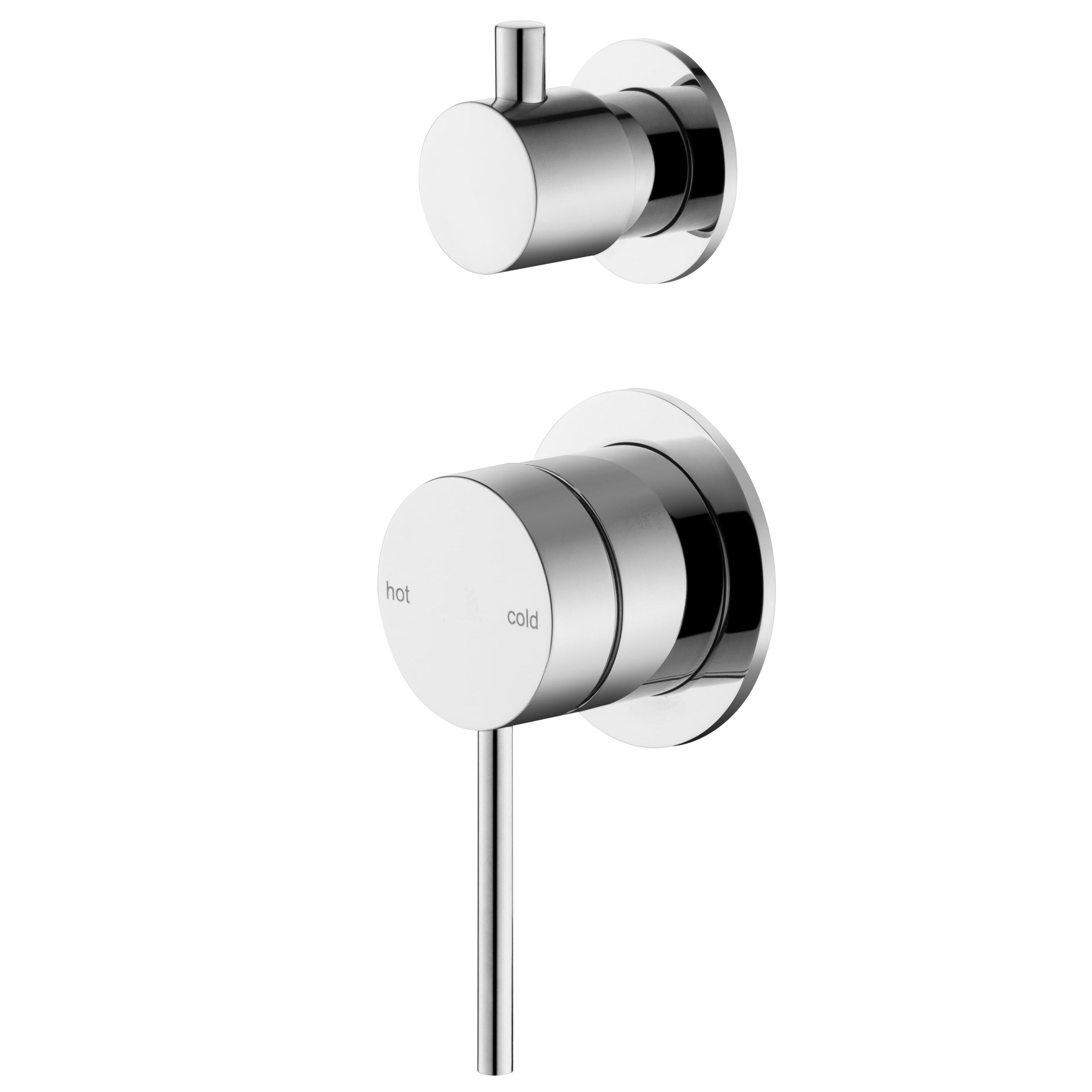 Chrome 2P Mica Shower Mixer with Diverter for a Modern Bathroom