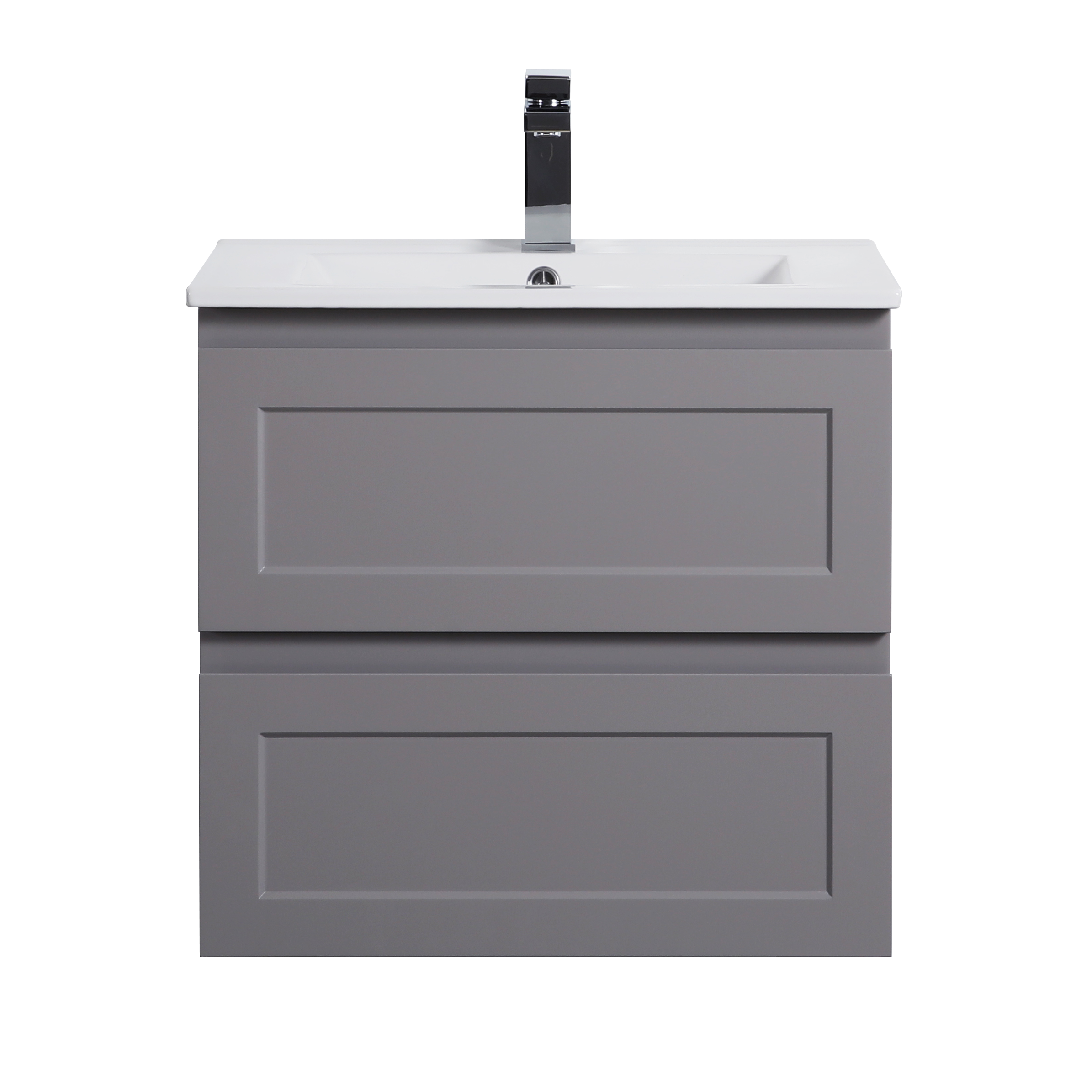 600mm Matte Grey Fremantle Wall Hung PVC Vanity Cabinet - Premium Quality!