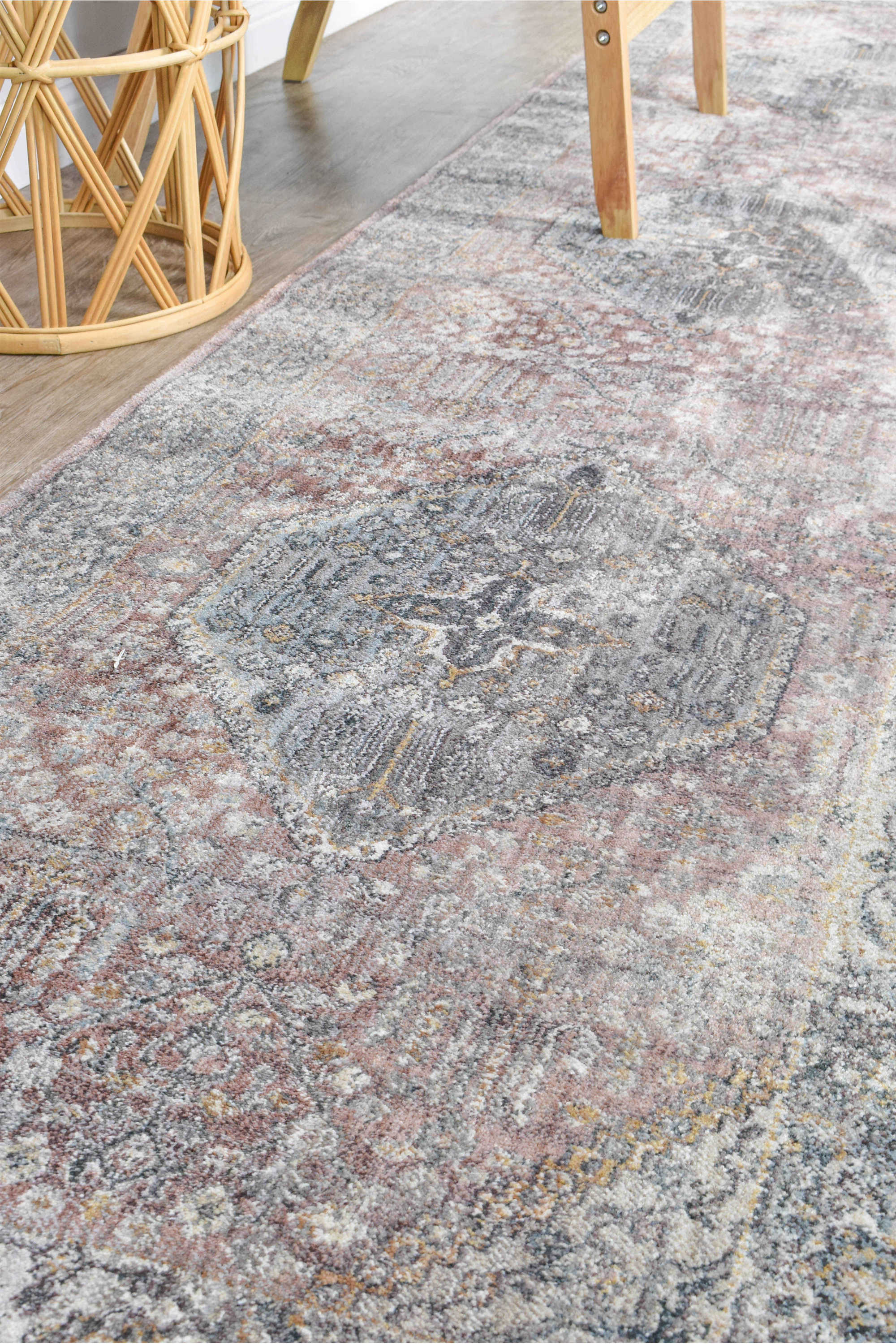 Exclusive Novara Legacy Rose Rug - Soft Pink, Ideal for Home Decor