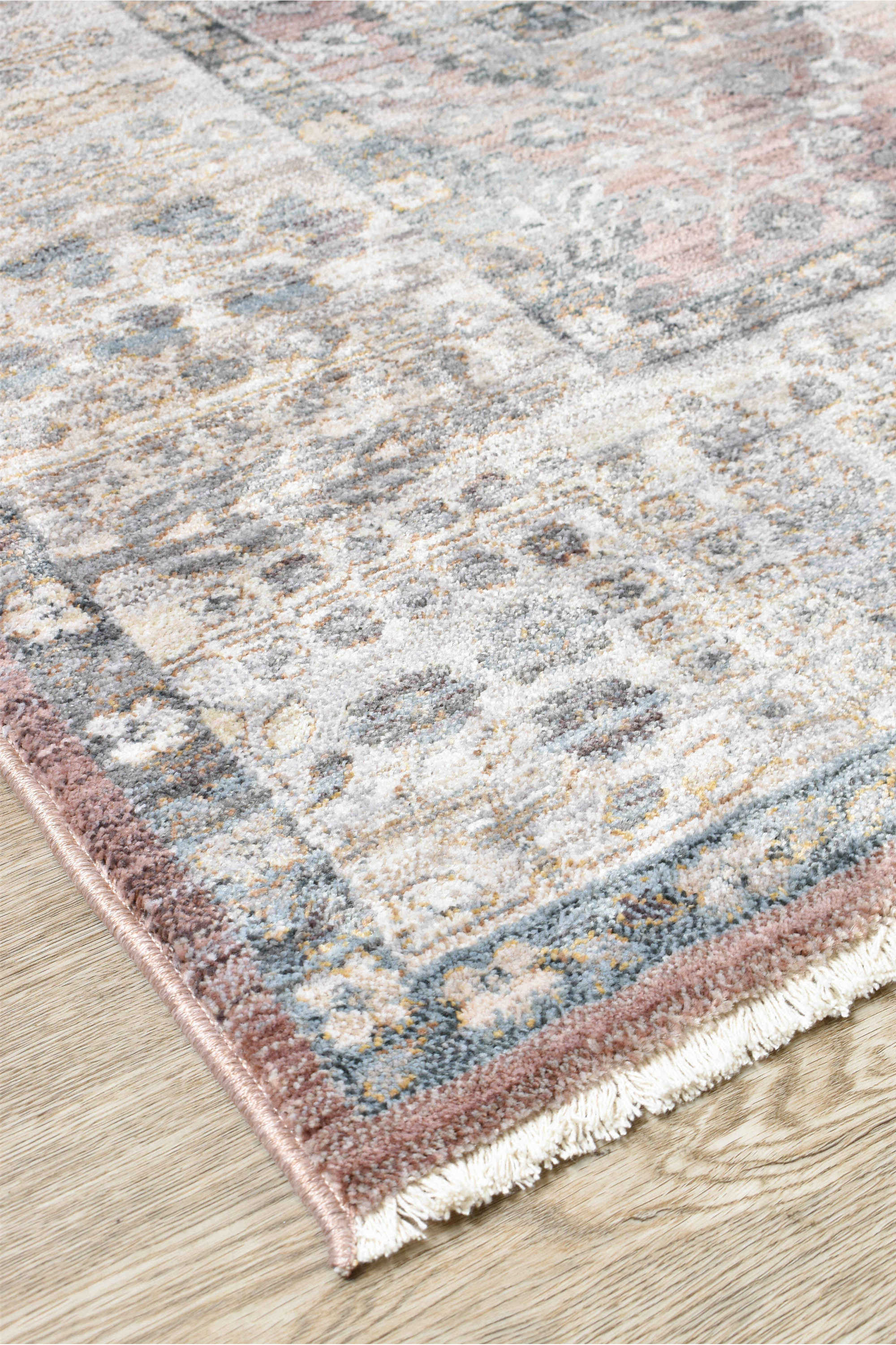 Novara 0B568A Soft Pink Rose Balm Luxury Rug from Turkey