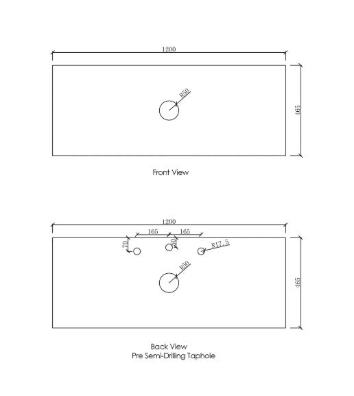 Get the Stylish Hampton Mark II 1200mm Wall - Hung Vanity in Matte White for Your Bathroom