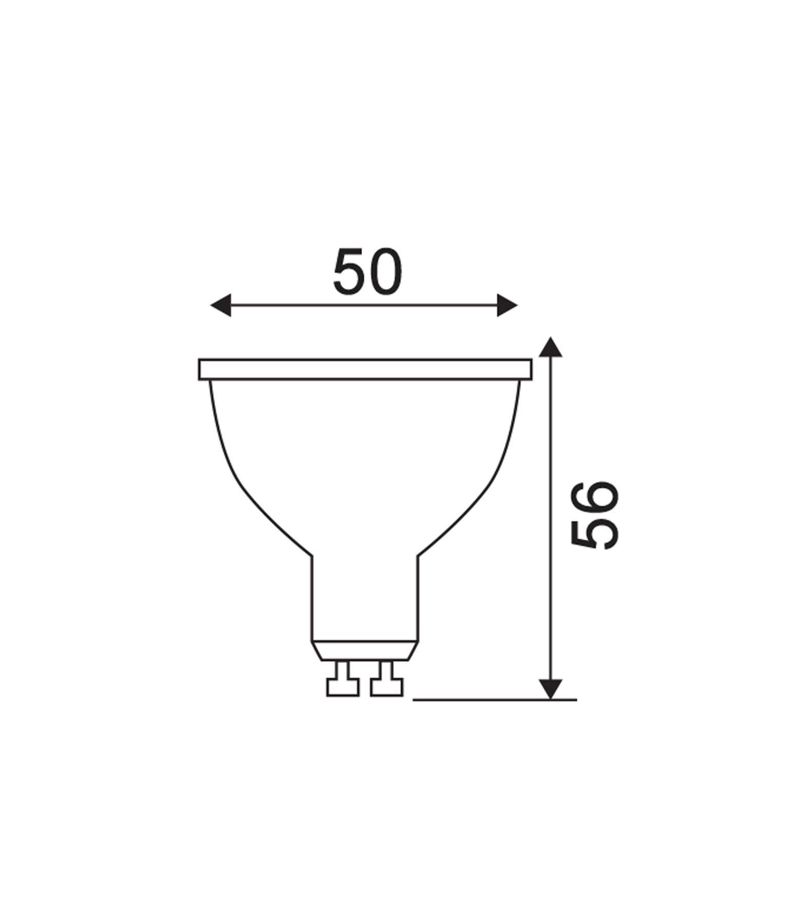 Hot Sale! 5W Dimmable GU10 LED Globes