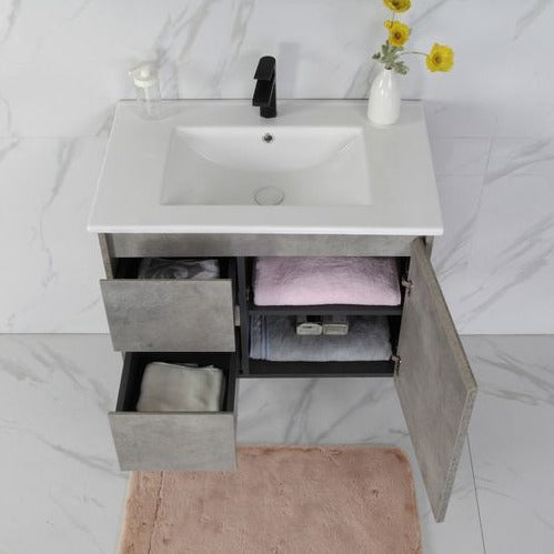LOLA Grey Wall Hung Vanity - All Sizes Available