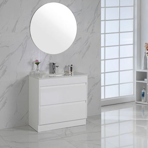 LEONA Freestanding Gloss White Vanity Available in All Sizes