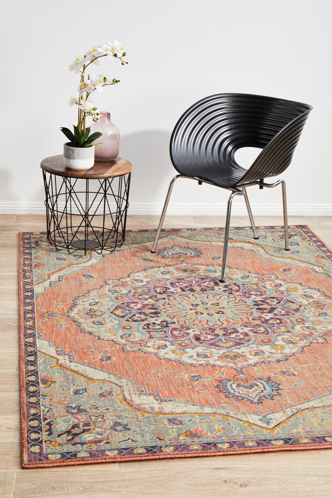 Exquisite 120 Odyssey Terracotta Power - Loomed Polypropylene Rug