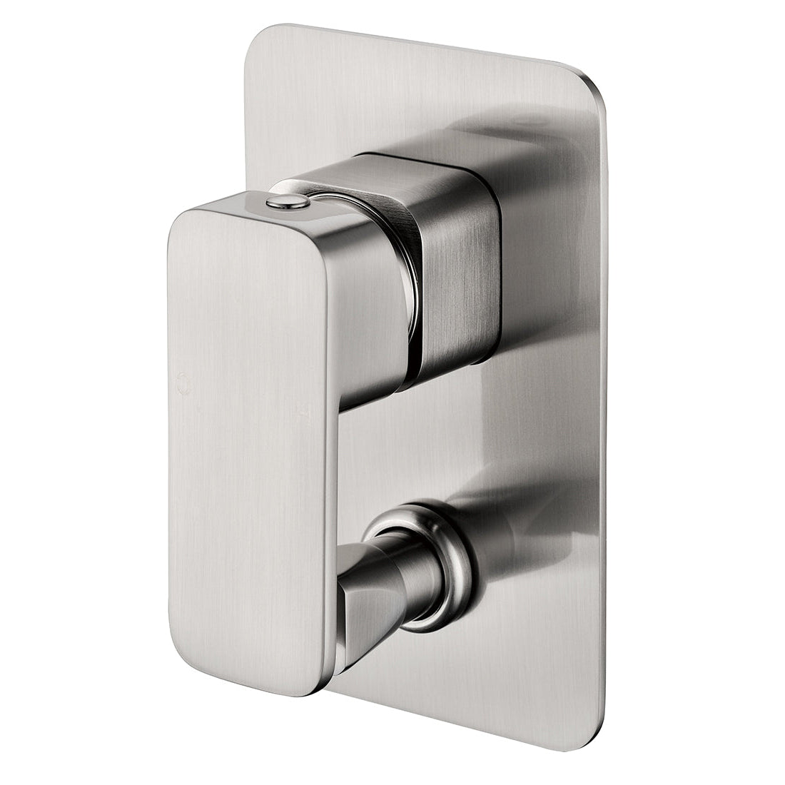 Brushed Nickel Nova Wall - Mounted Mixer with Bottom Diverter