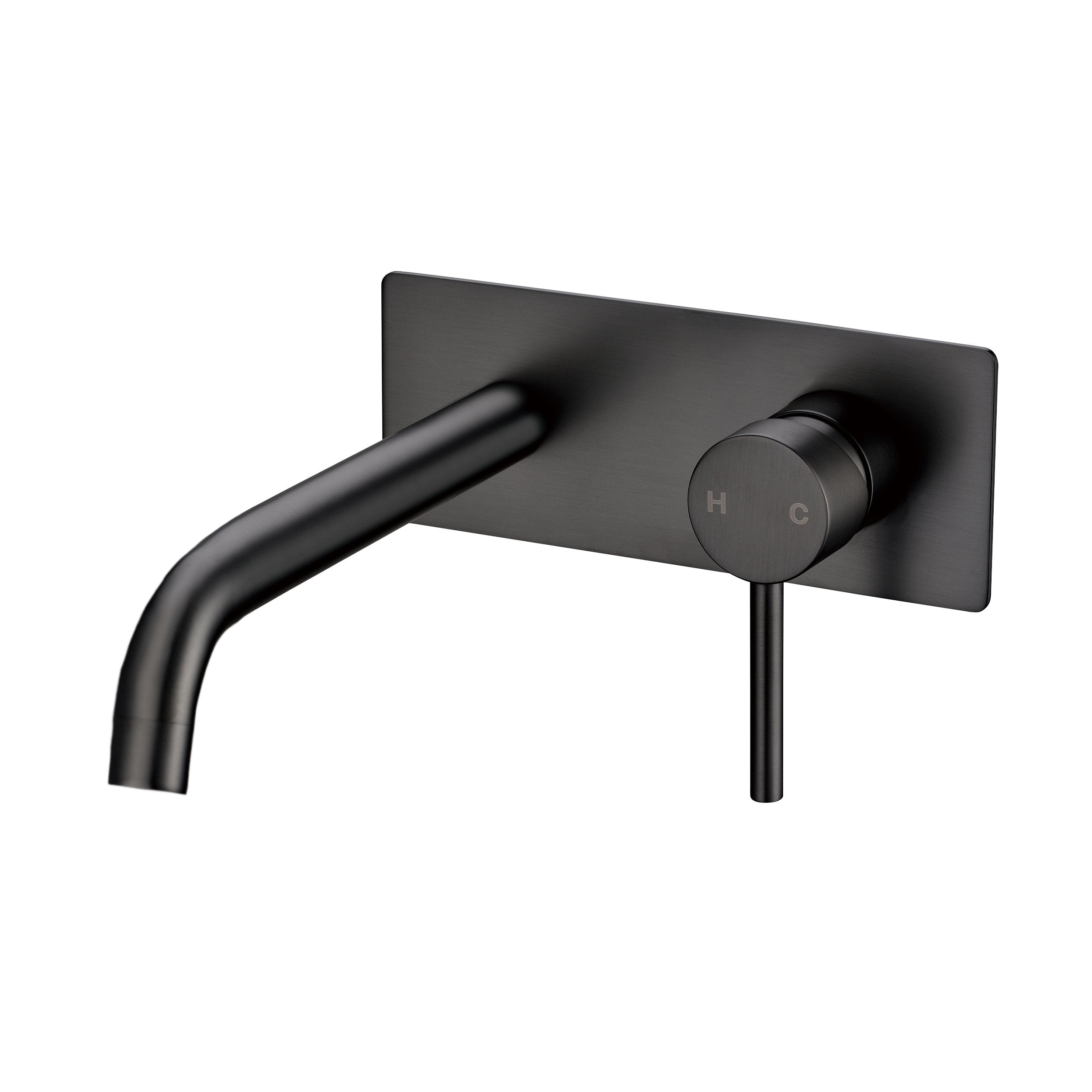 Hot! Pentro Gun Metal Grey Wall Mixer with Round Spout